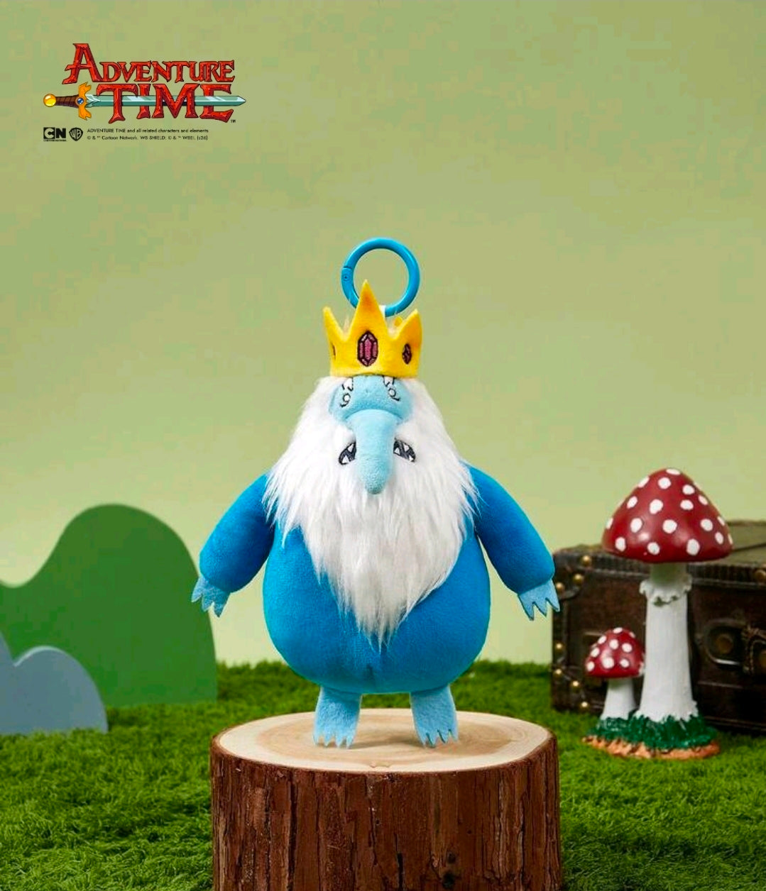 Adventure Time Ice King Soft Plush Clip-On Backpack & Bag Charm 5"