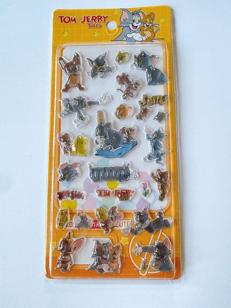 Tom and Jerry Crystal Drop 3D Sticker Sheet — Acrylic Decals