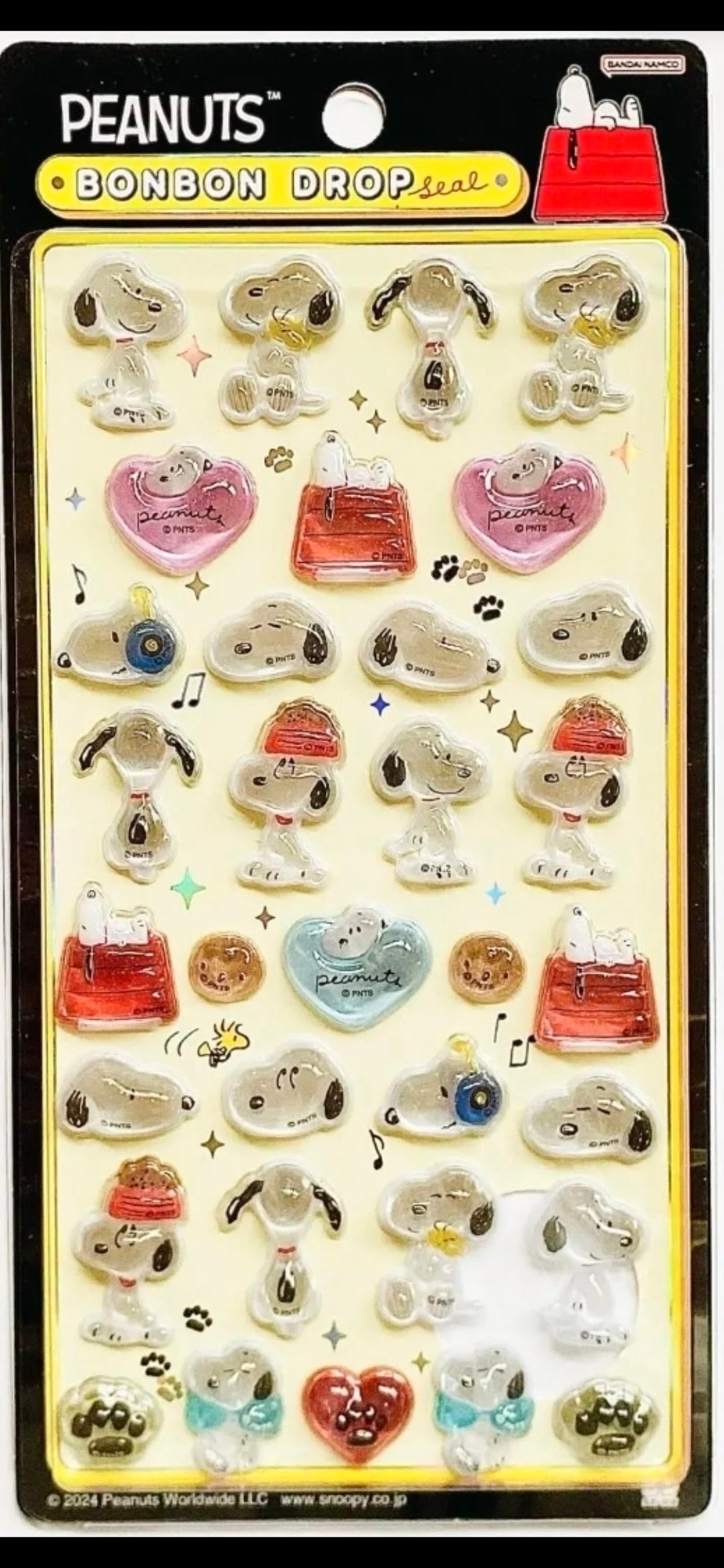 Peanuts Snoopy Bonbon Drop 3D Sticker Sheet