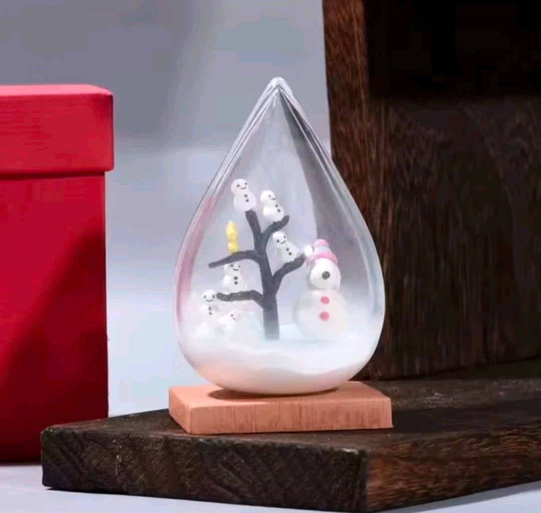 Re-Ment Snoopy Weather Terrarium Snow Day Teardrop — Sealed