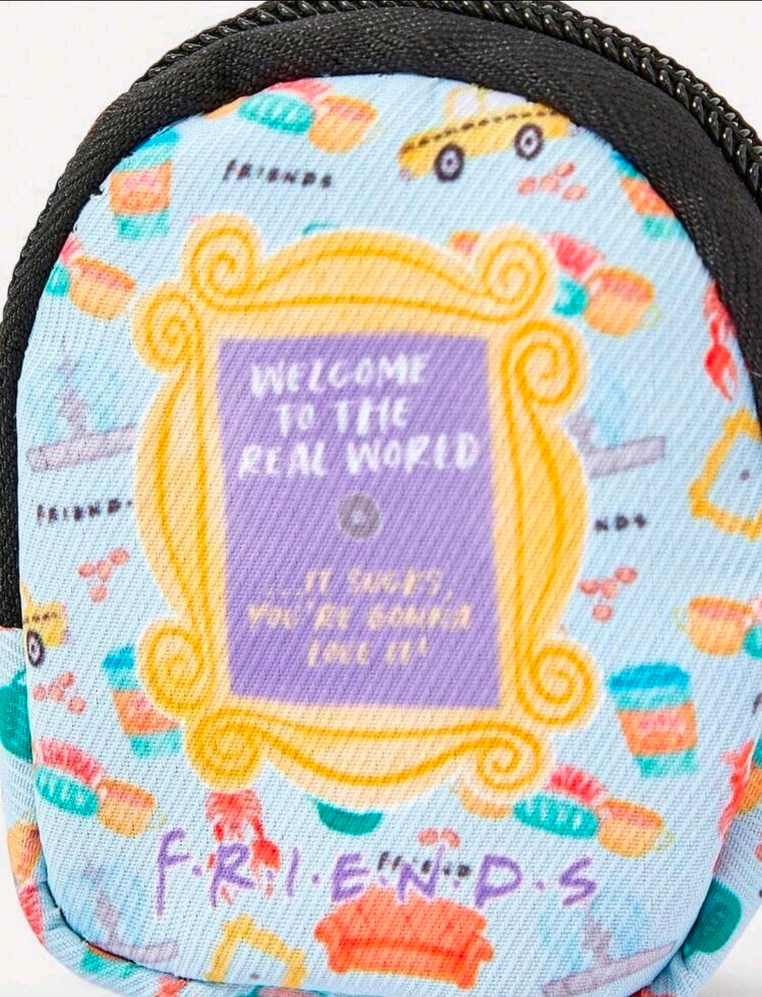 Friends TV Show Mini Coin Purse Earbud Pouch Keychain