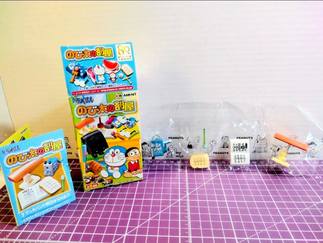 Re-Ment Doraemon Nobita's Room 2014 Anpan Math Notebook — Sealed