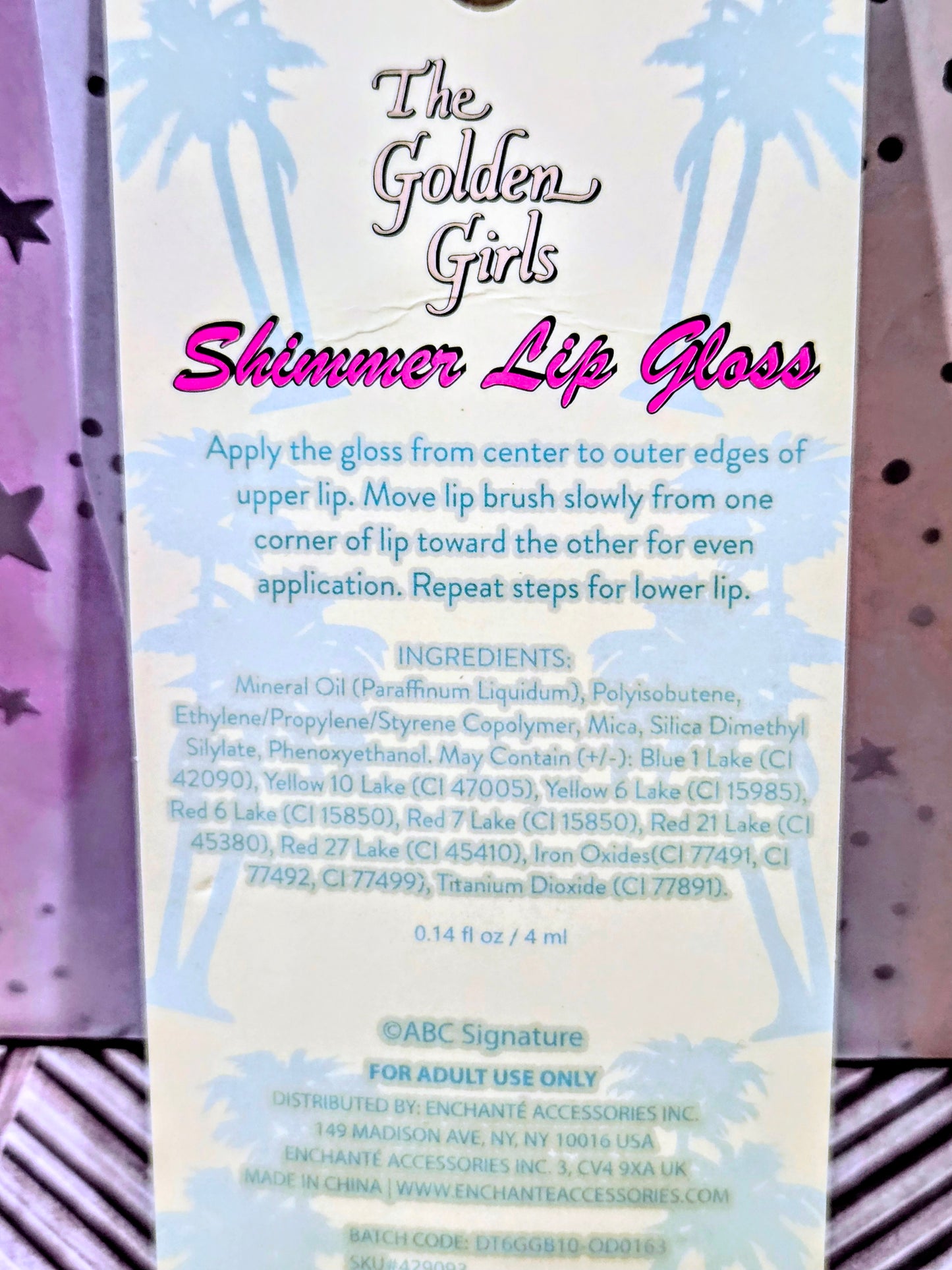 Golden Girls Sophia Petrillo Maple Blossom Hand Cream & Lip Gloss Duo