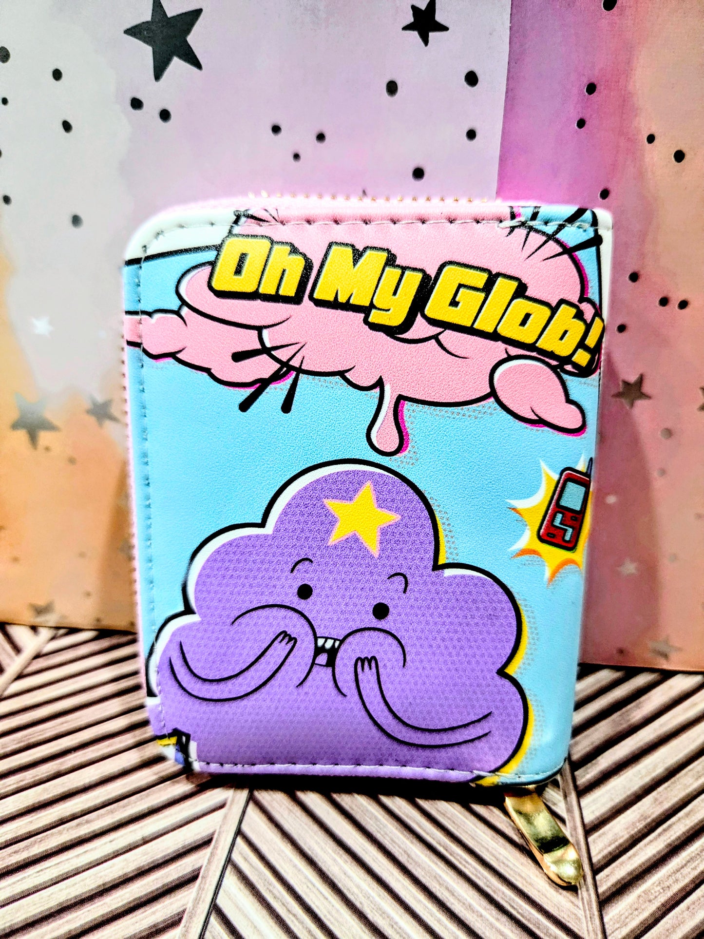 Adventure Time Lumpy Space Princess Oh My Glob Wallet Zip Purse
