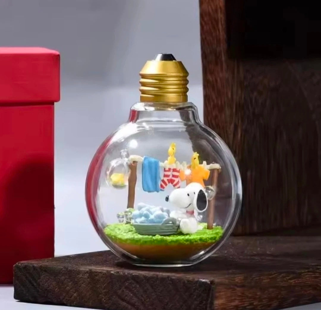 Re-Ment Snoopy Weather Terrarium Sunny Day Laundry — Sealed