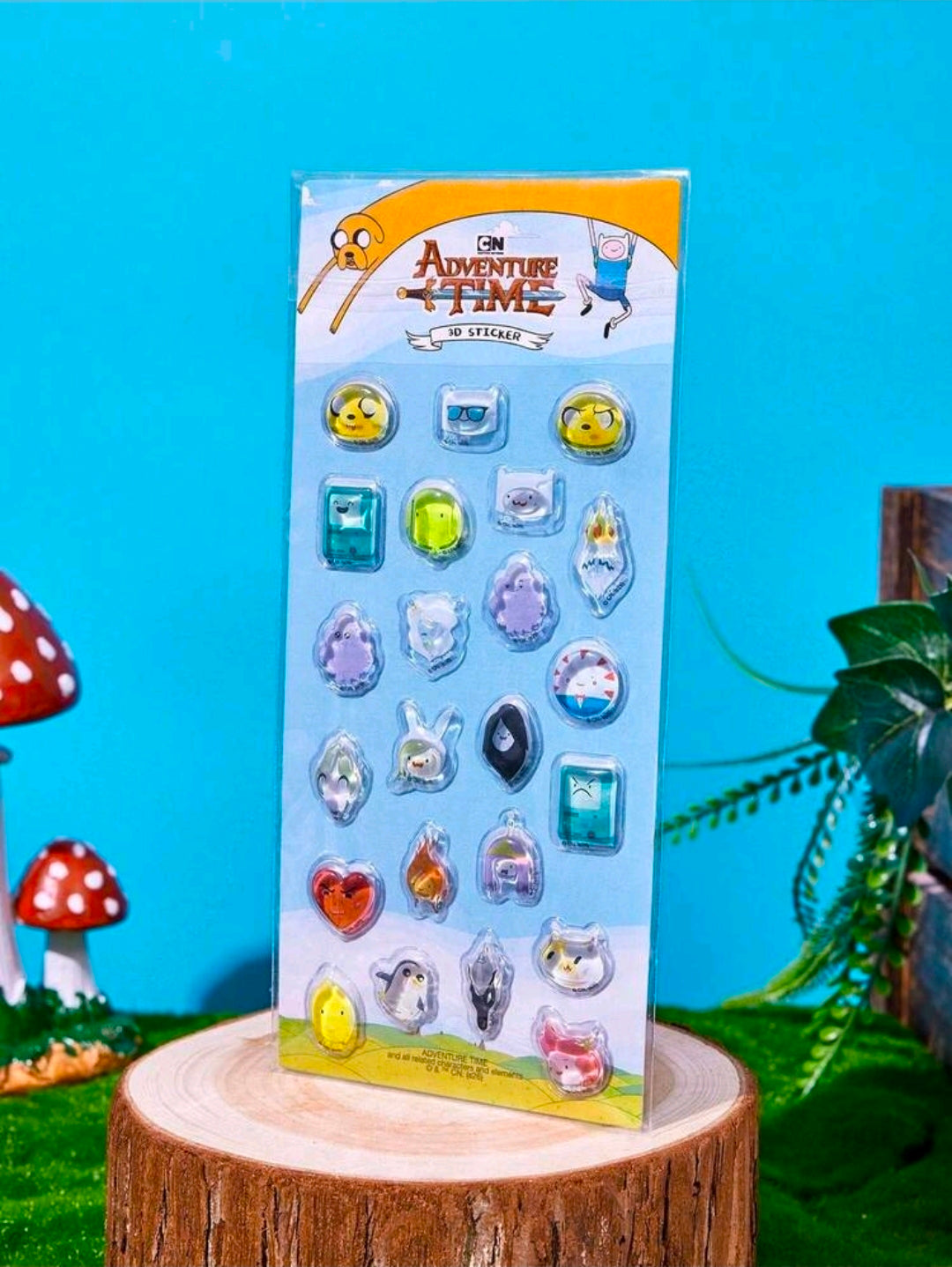 Adventure Time Crystal Bonbon 3D Sticker Sheet โ All Characters