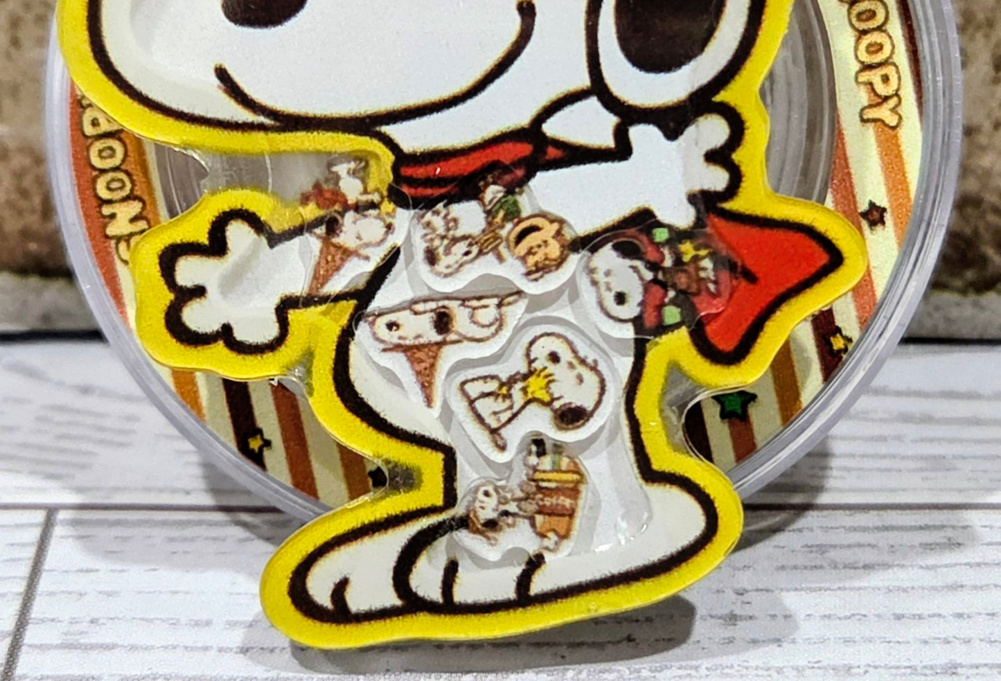 Snoopy Magician Acrylic Shaker MagSafe Phone Grip Holder Peanuts Wizard Hat Kawaii Pop Stand