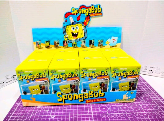 Sealed SpongeBob Best Friends blind box keychains display boxes with keyring clips