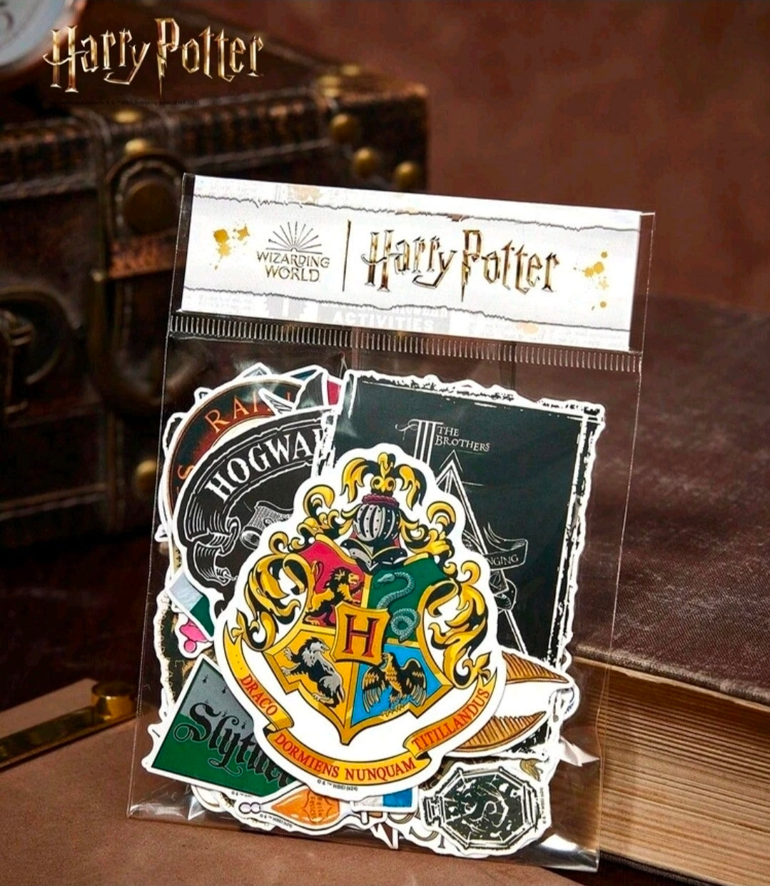 Harry Potter Vinyl Sticker Pack 87pc Wizarding World Hogwarts Houses Decals Gryffindor Slytherin Hufflepuff Ravenclaw