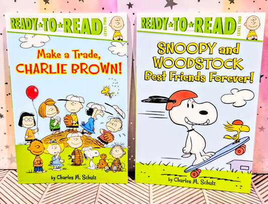 Peanuts Snoopy Ready To Read Book Set - BFF & Make A Trade