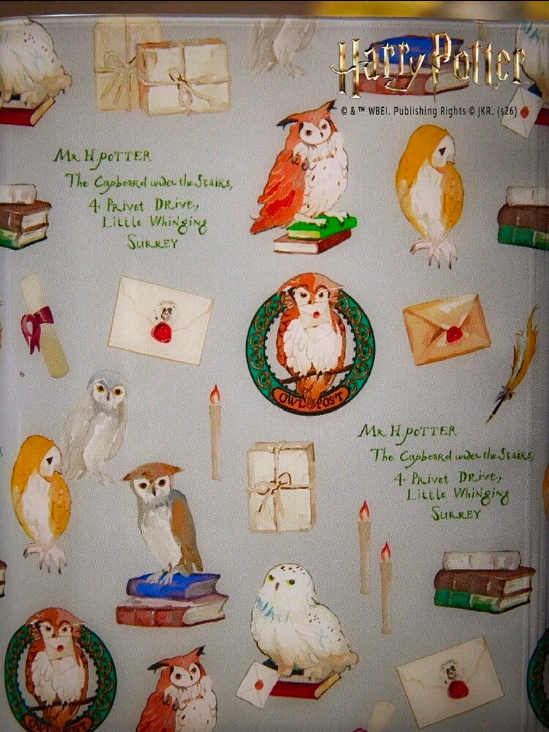 Harry Potter Transparent A7 Sticker Album Binder Owl Post Hedwig Privet Drive Licensed WBEI Kawaii Clear PVC
