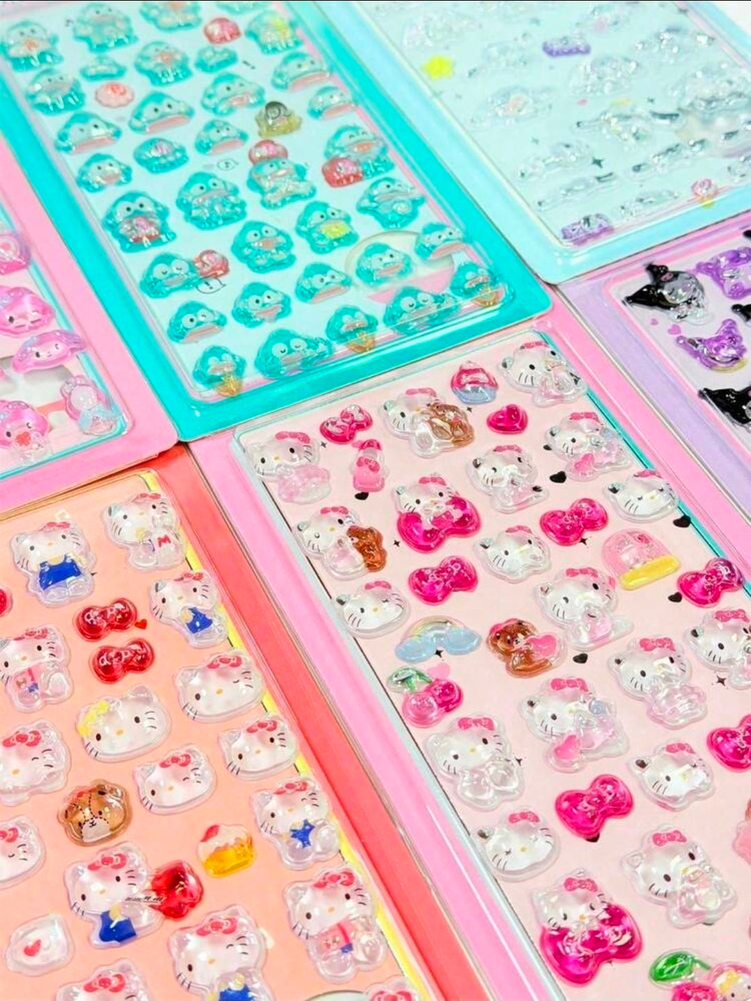 Sanrio Bonbon Drop Seal Sticker Sheets Puffy Resin Acrylic