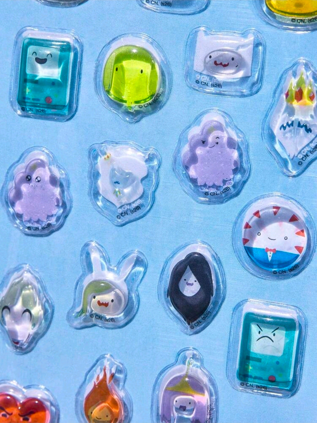 Adventure Time Crystal Bonbon 3D Sticker Sheet — All Characters