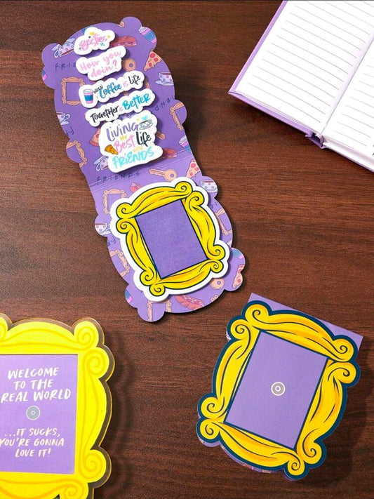 Friends TV Show Sticky Note Set 120pc Door Frame Pad Quote Page Markers How You Doin Coffee Licensed Kawaii Stationery