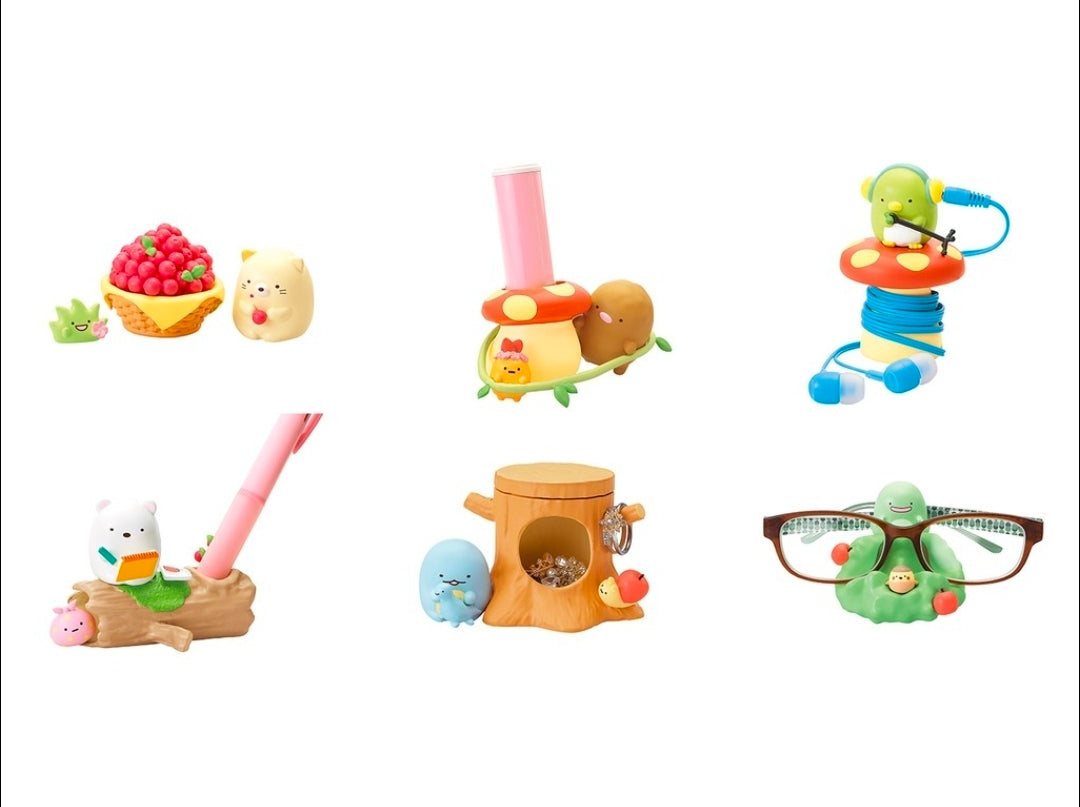 Re-Ment Sumikko Gurashi Nonbiri Desk Forest — Sealed Set of 6