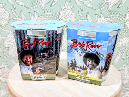 Bob Ross Candle Set - Cabin In The Woods & Meadow Lakes 3oz