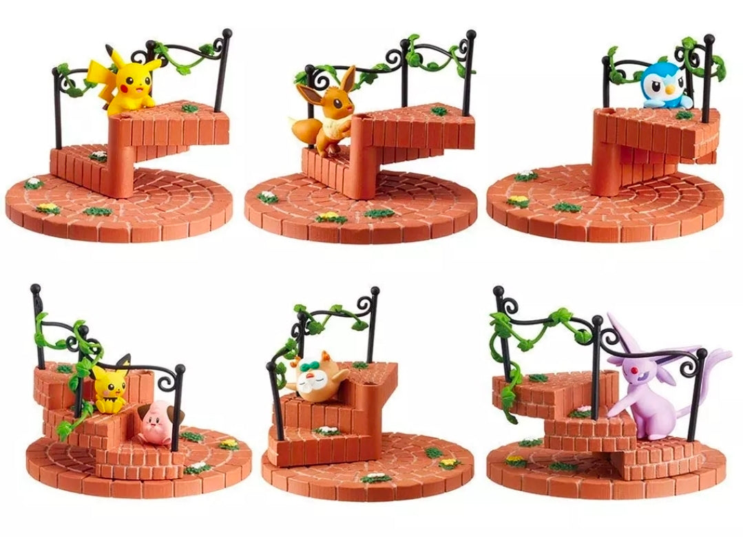Re-Ment Pokemon's Steps 2019 Spiral Staircase Blind Box Figures