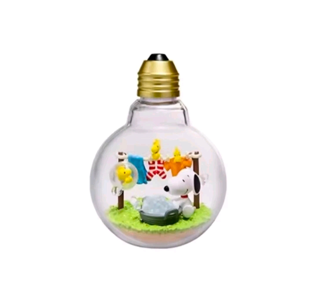 Re-Ment Snoopy Weather Terrarium Sunny Day Laundry — Sealed