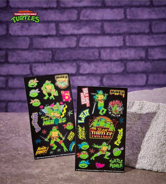 TMNT Teenage Mutant Ninja Turtles Sticker Sheet Set of 2
