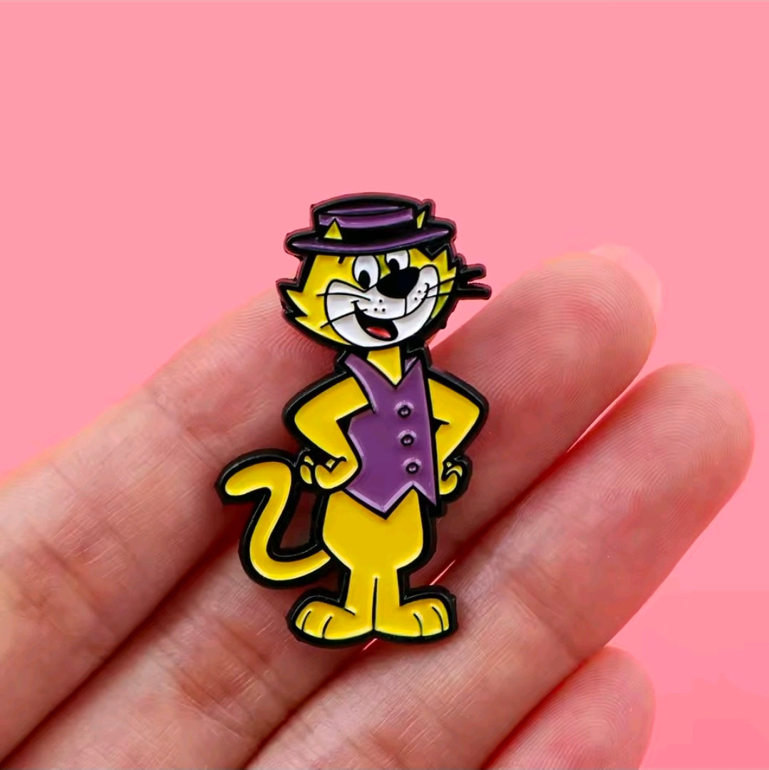 Hanna-Barbera Top Cat 3-Piece Hard Enamel Pin Set Retro 60s Cartoon