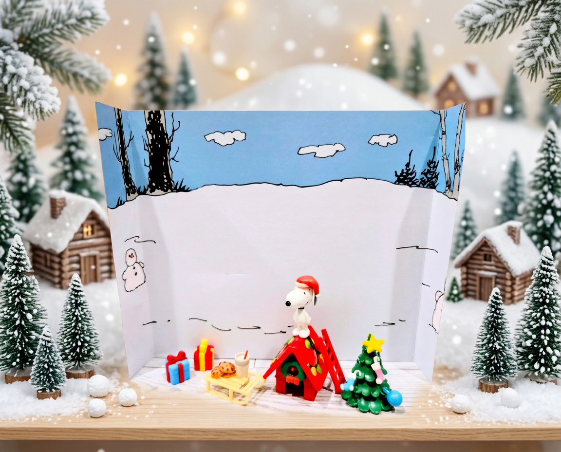 Peanuts Teeny Tinies Snoopy's Very Merry Christmas Mini Playset 14pc