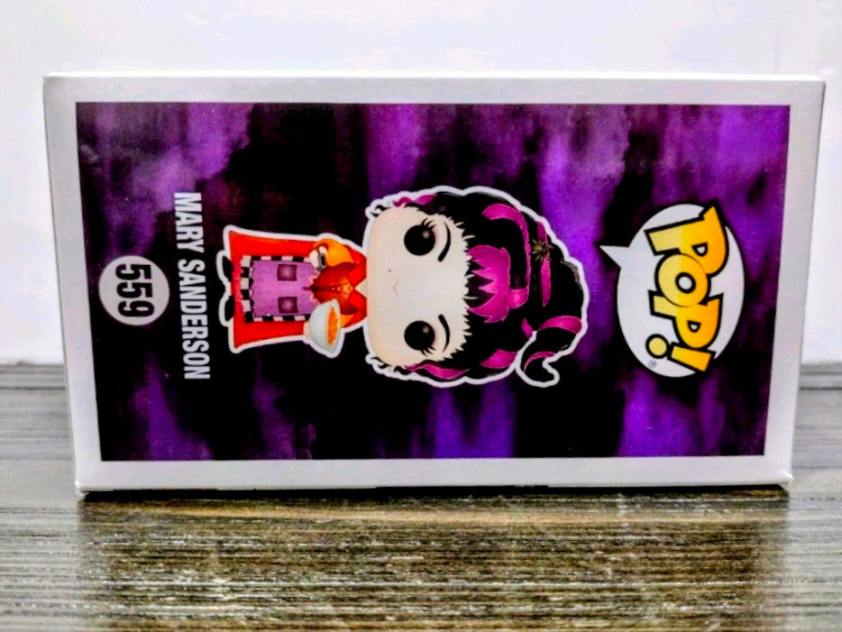 Funko Pop Mary Sanderson #559 box front art with character image and Pop logo.