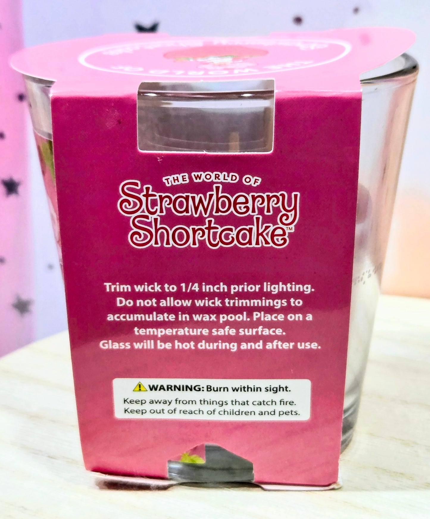 Strawberry Shortcake Candle Set - Strawberry & Plum Scented 3oz
