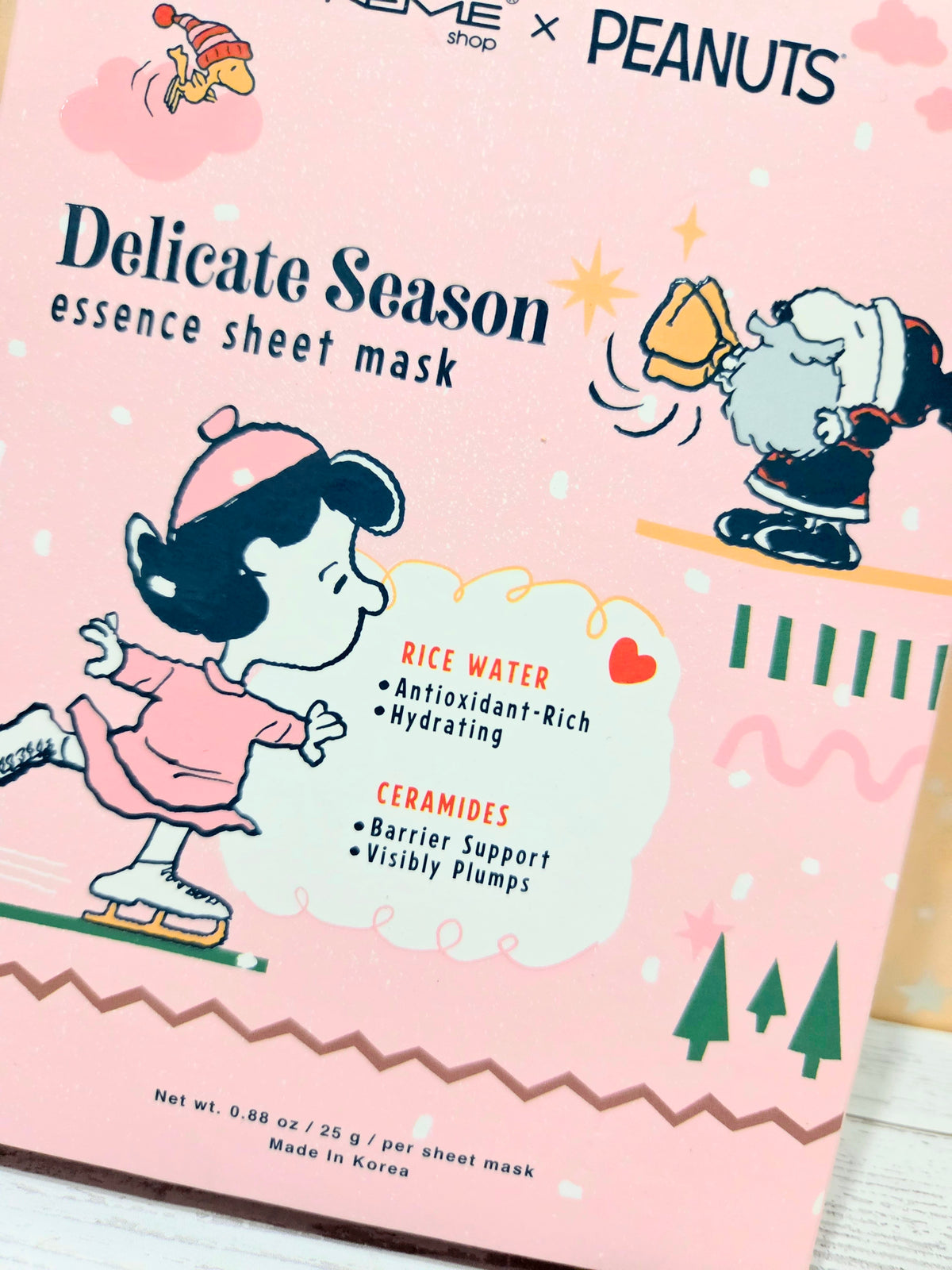 The Creme Shop x Peanuts Delicate Season Sheet Mask Set 5 Rice Water