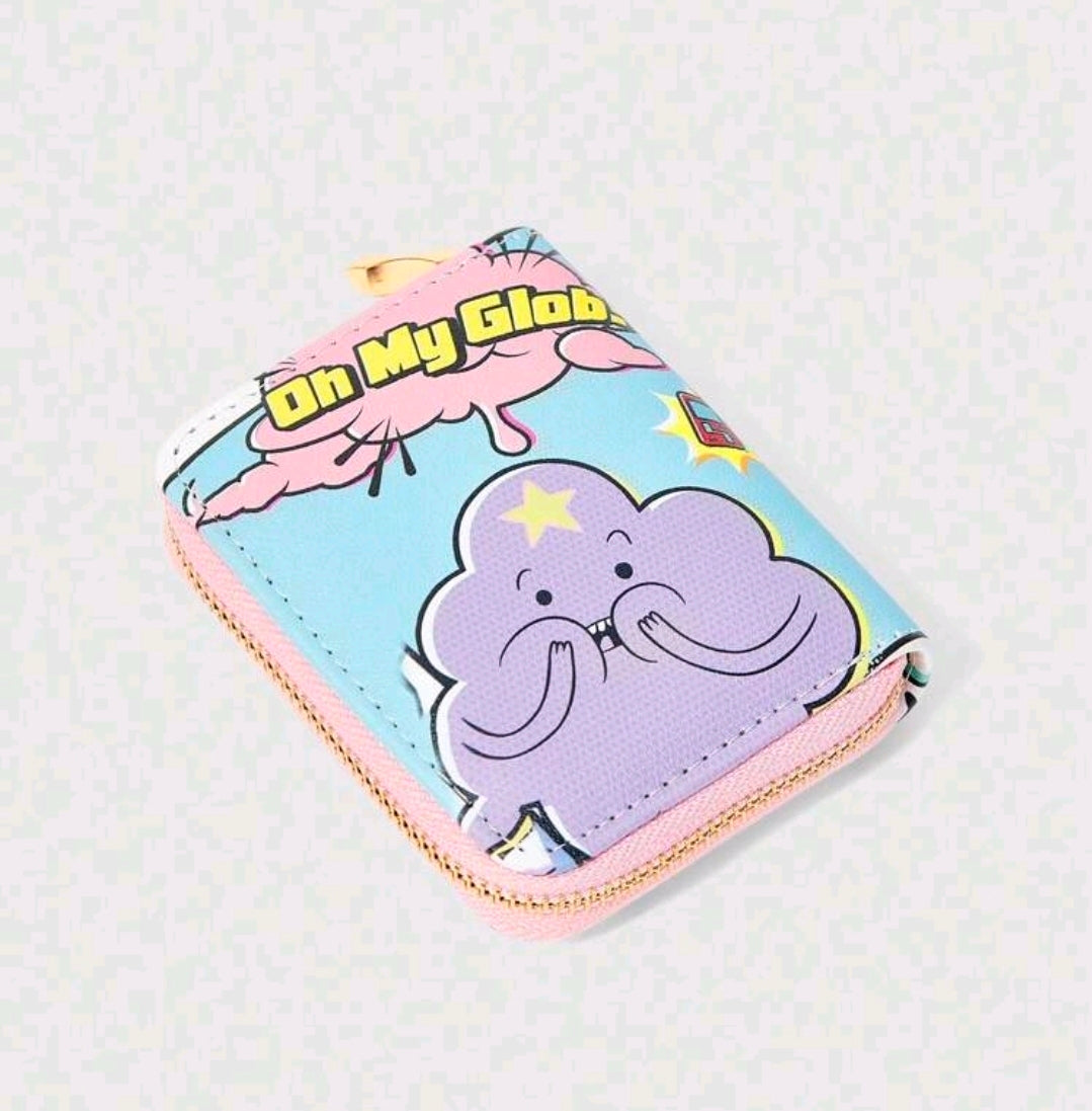 Adventure Time Lumpy Space Princess Oh My Glob Wallet Zip Purse