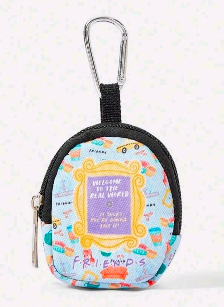 Friends TV Show Mini Coin Purse Earbud Pouch Keychain