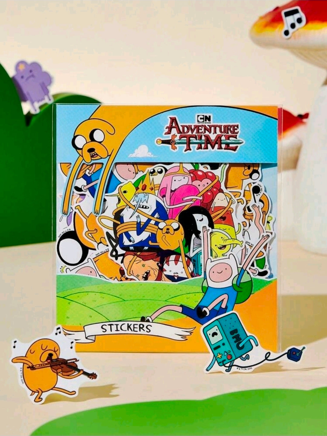 Adventure Time 78 Piece Sticker Pack Finn Jake BMO Cartoon Network NEW