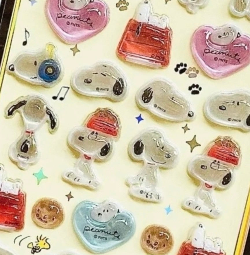 Peanuts Snoopy Bonbon Drop 3D Sticker Sheet