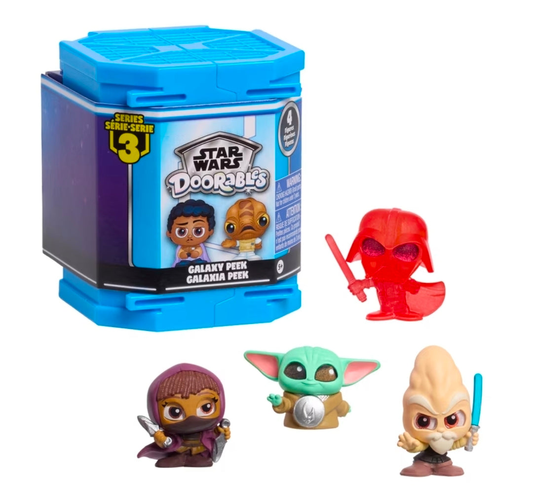 Star Wars Doorables Series 3 Galaxy Peek Blind Box 3-Pack 12 Mini Figures