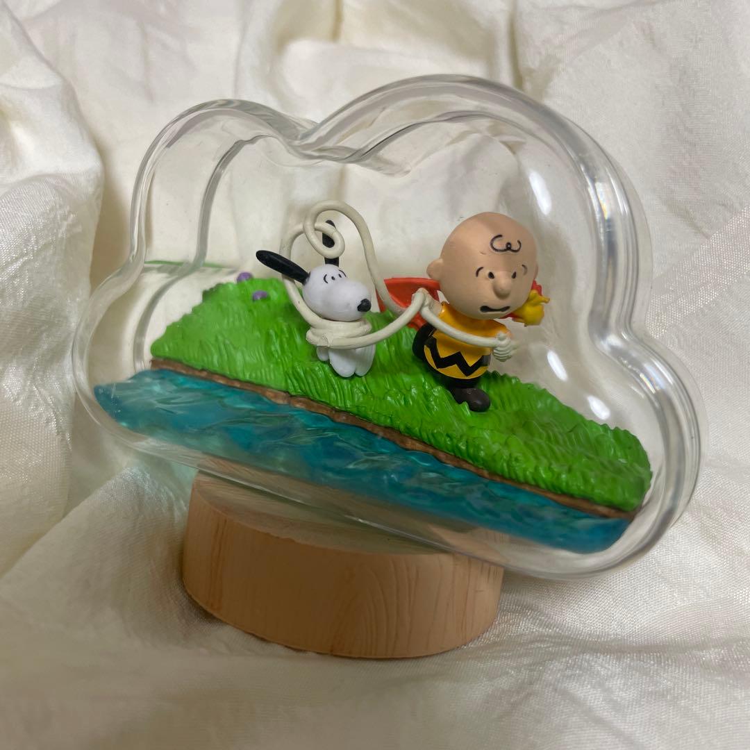 Re-Ment Snoopy Weather Terrarium Windy Kite Flying — Sealed