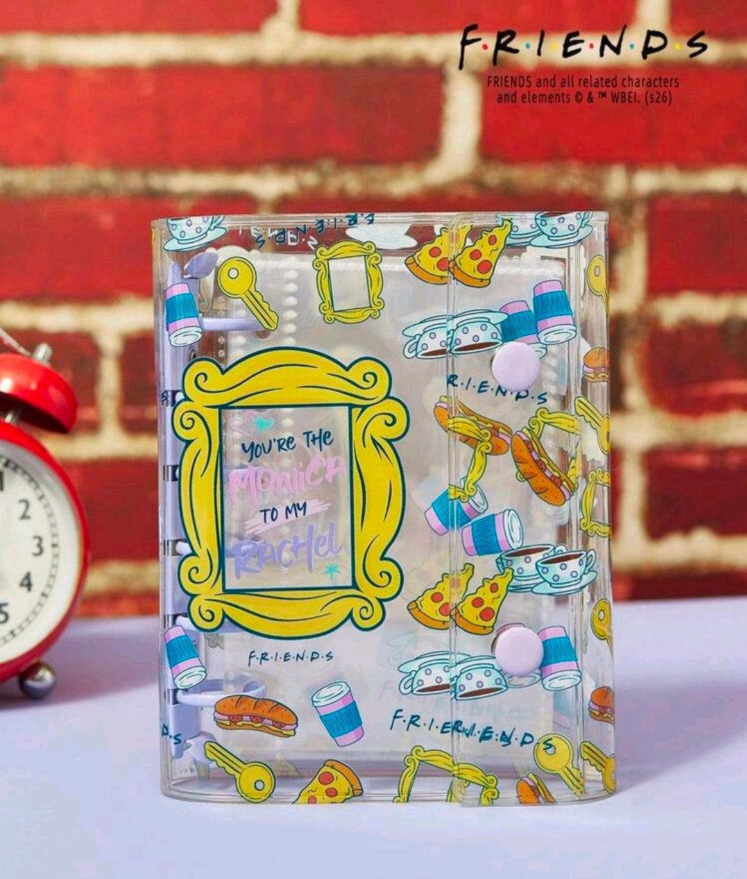 Friends TV Show Transparent A7 Sticker Album Binder Monica Rachel Door Frame Coffee Pizza Licensed WBEI Kawaii