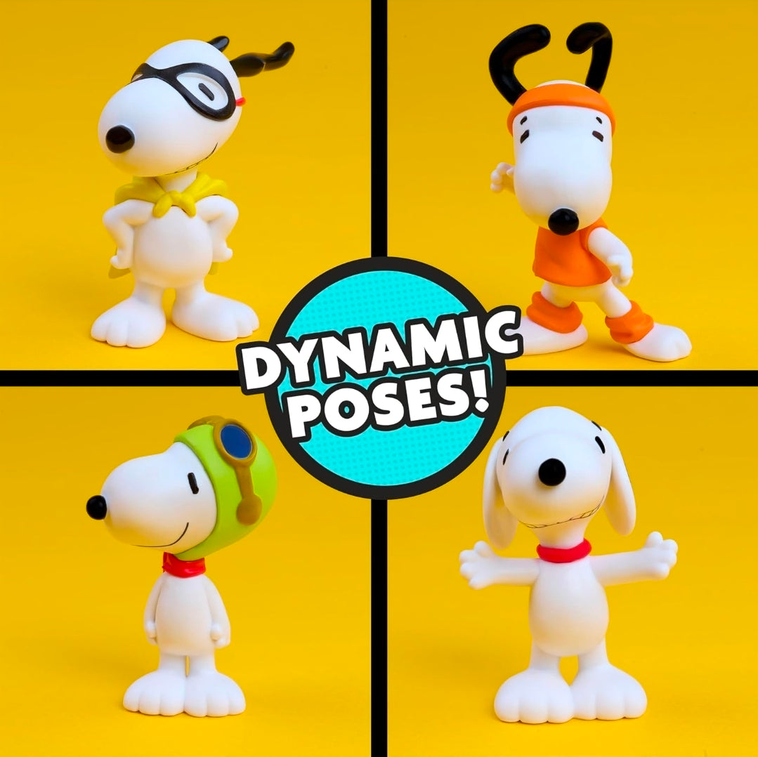 Peanuts 75th Anniversary Many Faces of Snoopy 5-Figure Set Just Play