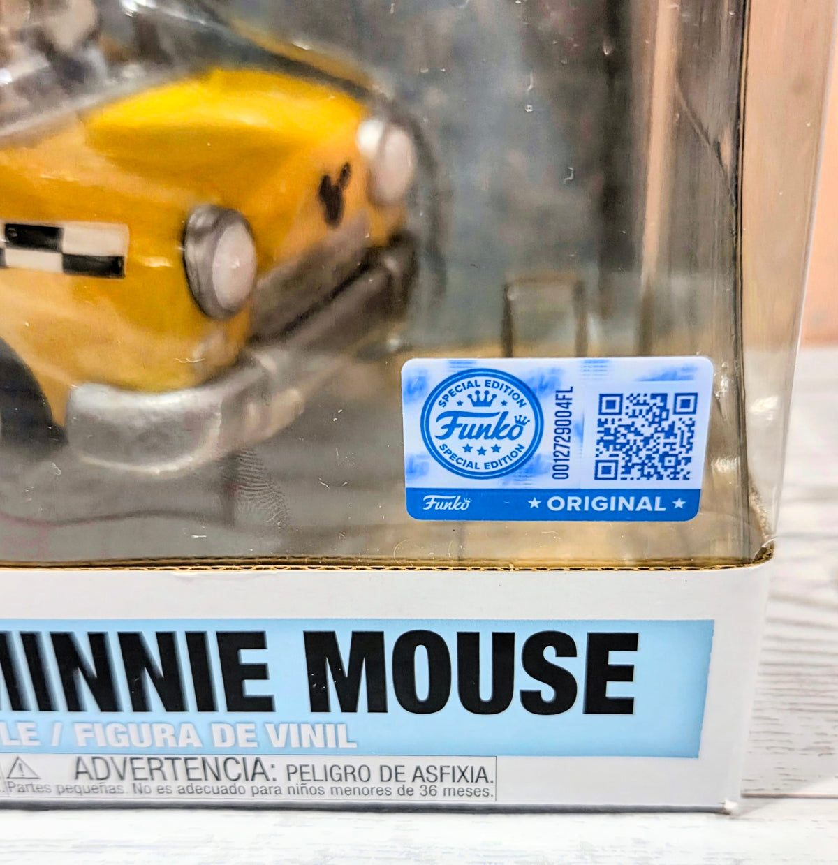 Funko Pop Rides yellow taxi boxed, with Funko Original collectible sticker
