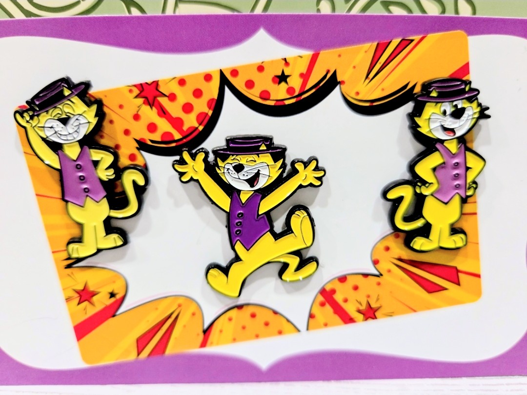 Hanna-Barbera Top Cat 3-Piece Hard Enamel Pin Set Retro 60s Cartoon