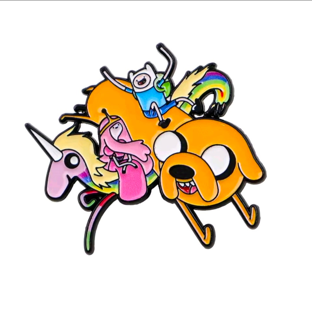 Adventure Time 3-Piece Enamel Pin Set Finn Jake BMO & Full Crew