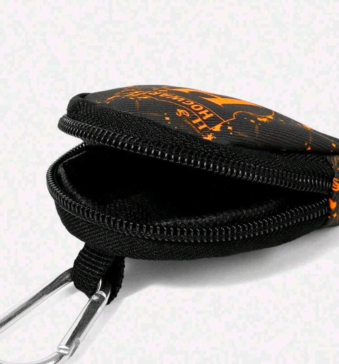 Harry Potter Hogwarts Zippered Coin Purse Earbud Pouch Keychain