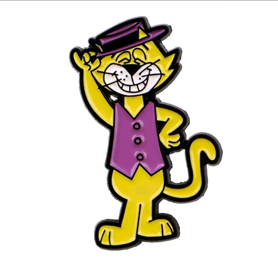 Hanna-Barbera Top Cat 3-Piece Hard Enamel Pin Set Retro 60s Cartoon