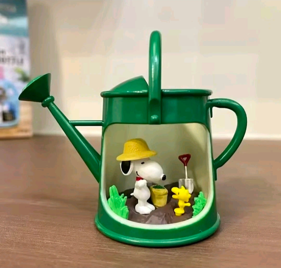 Re-Ment Snoopy Life in a Bottle Watering Can Gardener Figure Mini