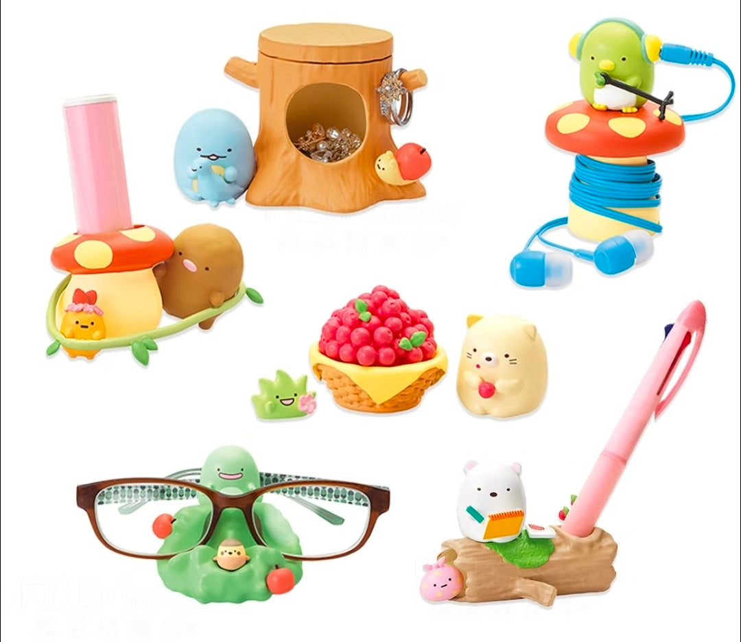 Re-Ment Sumikko Gurashi Nonbiri Desk Forest — Sealed Set of 6