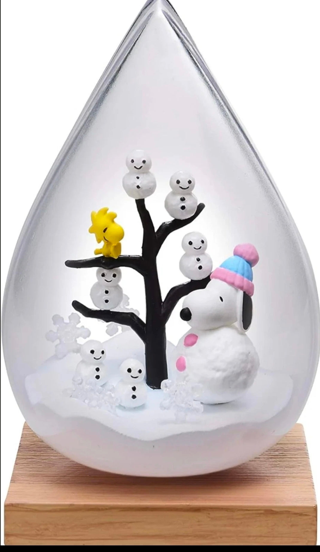 Re-Ment Snoopy Weather Terrarium Snow Day Teardrop — Sealed