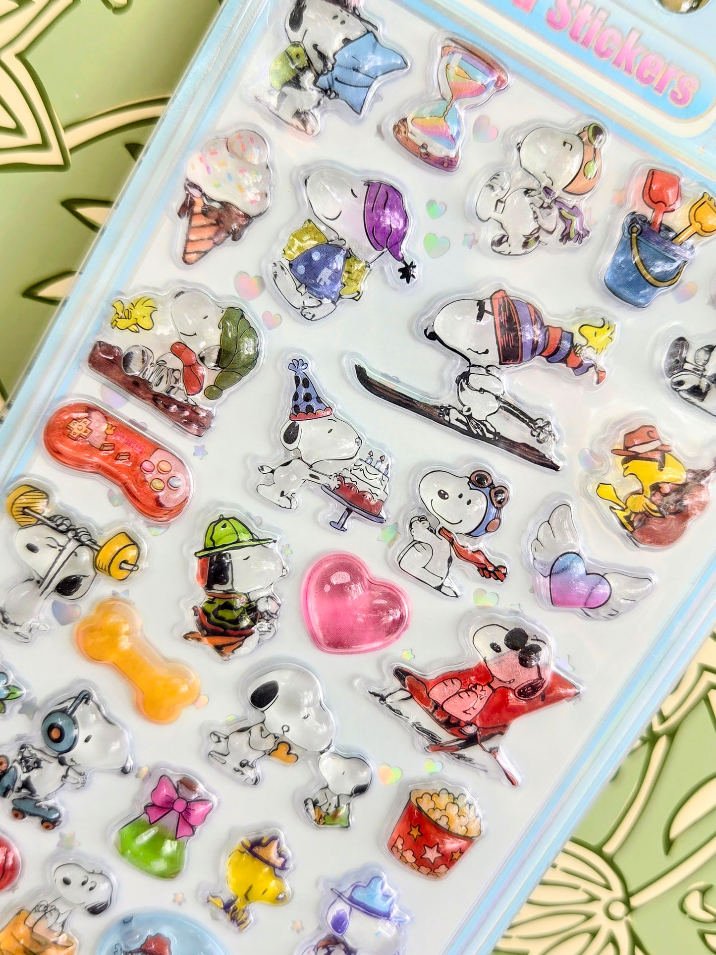 Peanuts Snoopy 3D Raised Acrylic Sticker Sheet