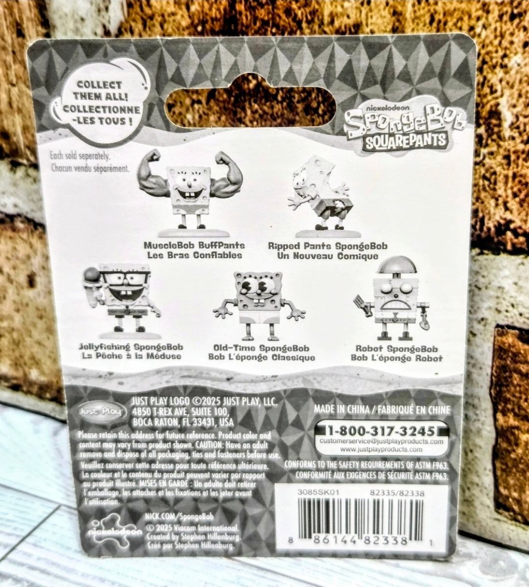 SpongeBob SquarePants Just Play Mini Figure Set Old-Time Robot Nick