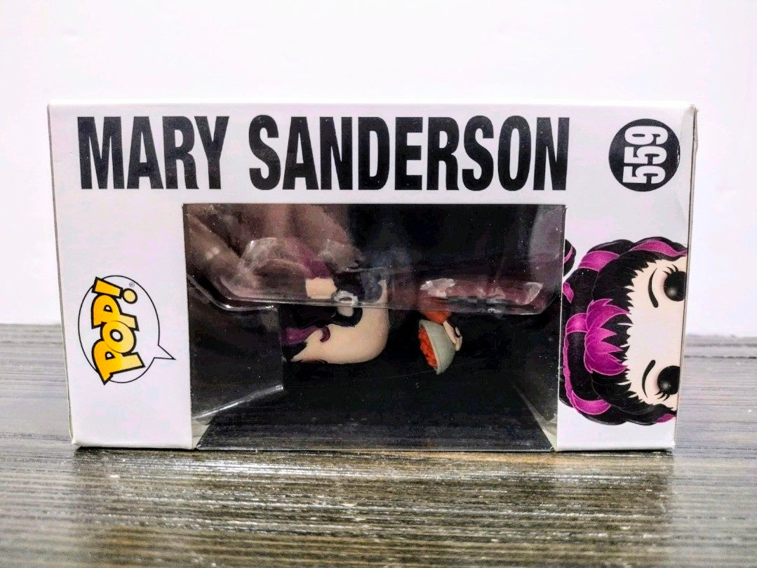 Funko Pop Mary Sanderson #559 boxed vinyl figure with clear window and Pop logo.