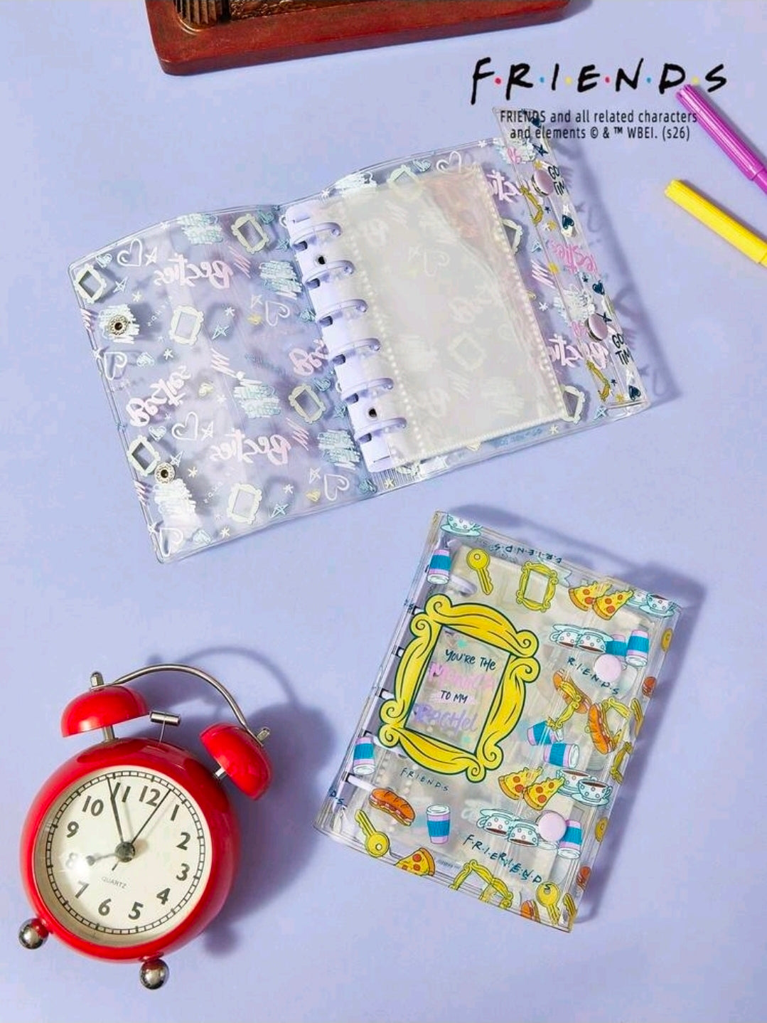 Friends TV Show Transparent A7 Sticker Album Binder Besties Good Times Licensed WBEI Kawaii Clear PVC Photo Card