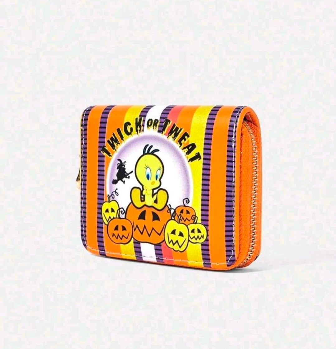 Looney Tunes Tweety Bird Halloween Zip Around Wallet