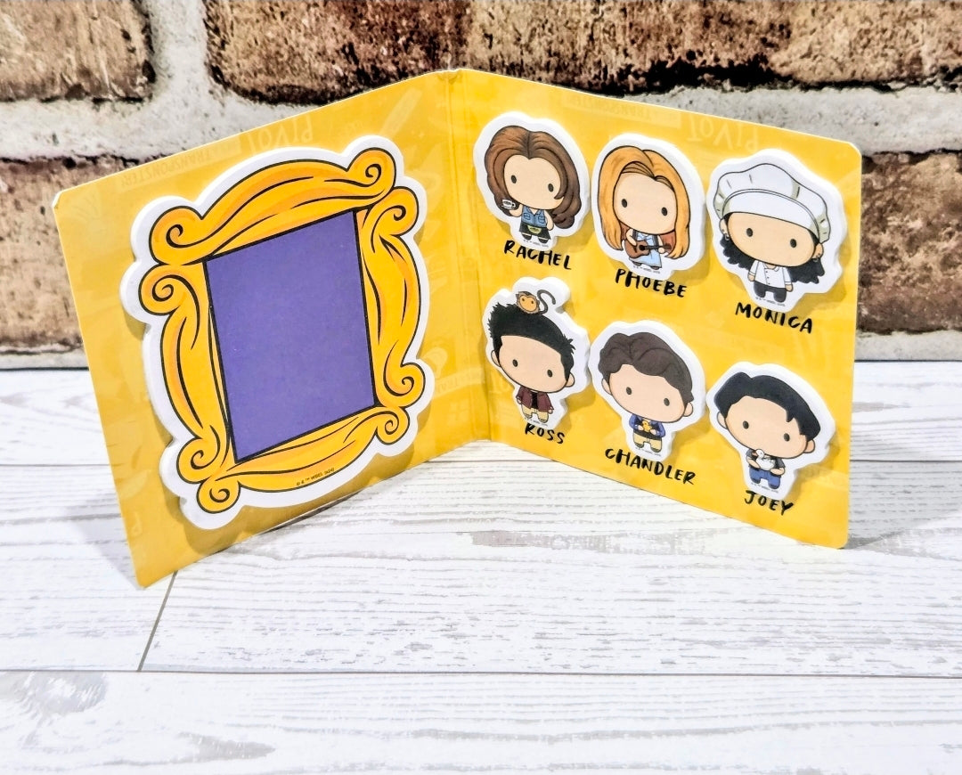 Friends TV Show Sticky Note Set Characters Ross Rachel Monica Chandler Joey Phoebe Door Frame Licensed Kawaii Stationery